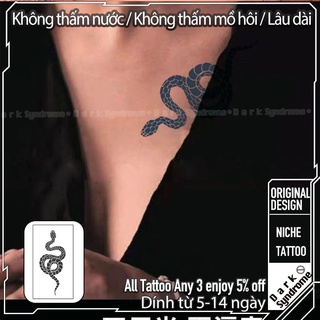 Hình Xăm Dán Tạm Thời Kiểu Hình Rắn Cá Tính