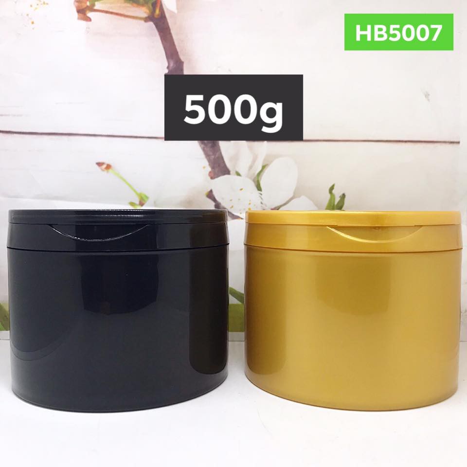 Hủ mỹ phẩm nắp bật 500g - Hủ chiết mỹ phẩm | Combo 10 hủ