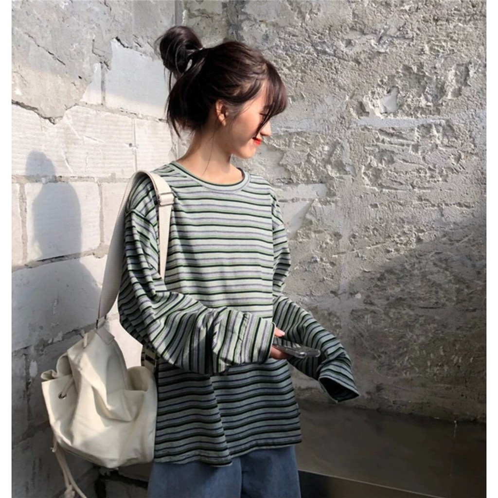 Áo thun nỉ kẻ nhỏ A1026 SUSTORE