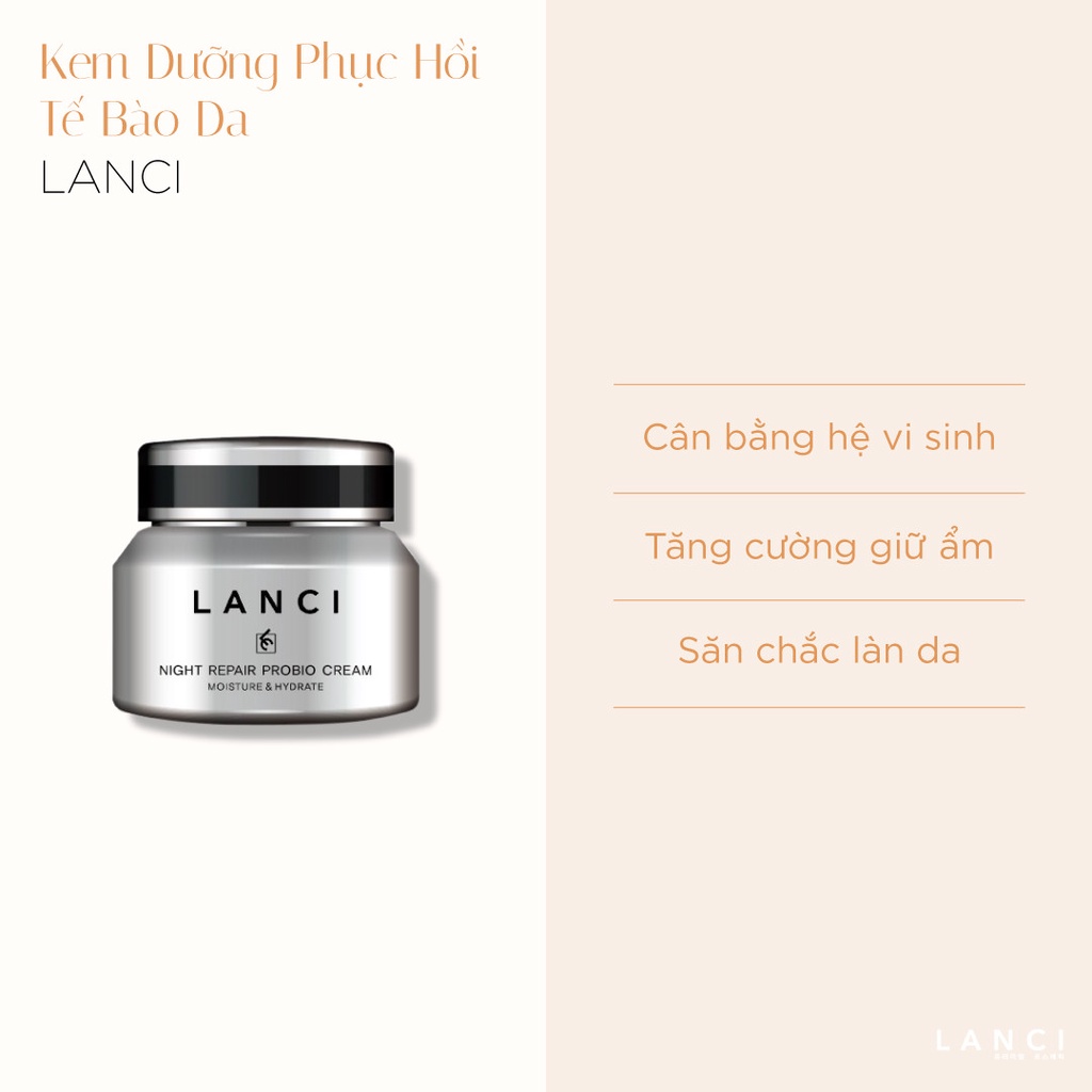 Kem Lanci 50ml Hàn Quốc Zuka Beauty phục hồi da hư tổn cải thiện nám tàn nhang dưỡng ẩm tái tạo da từ sâu bên trong