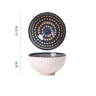 CHÉN BÁT DECOR BÁT CƠM SỨ HỌA TIẾT THỔ CẨM