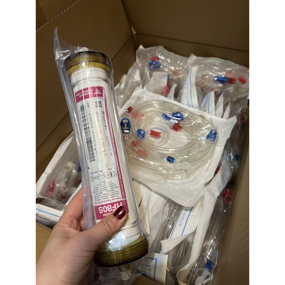 Quả lọc máu chạy thận nhân tạo Hemoflow HF80S và dây lọc máu