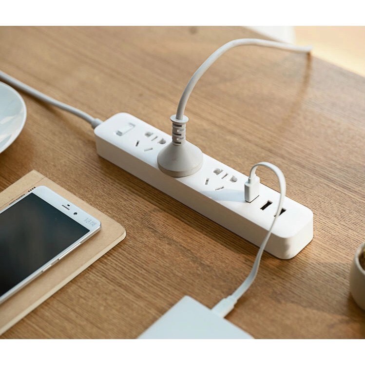 Ổ cắm điện Xiaomi Mi Power Strip đa chức năng 3 Cổng + 3 Usb hoặc 6 Cổng + 2 Usb