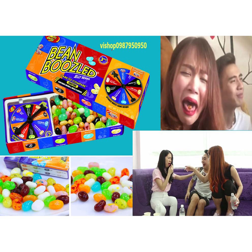 Kẹo thối Bean Boozled hộp lớn 100g có vòng xoay