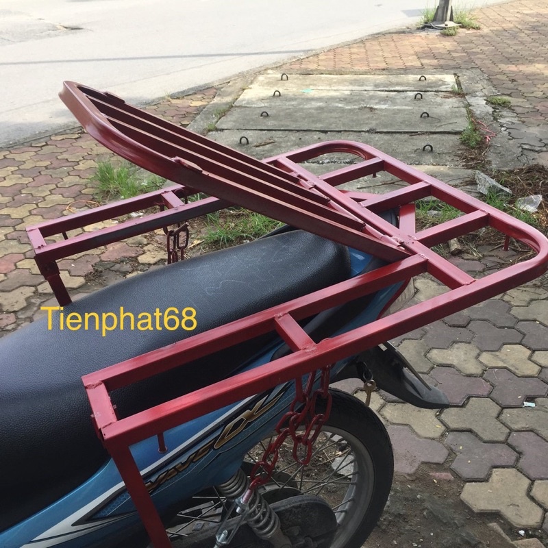 (Xả kho) Giá chở hàng, baga xe máy có thể mở nắp mà không cần tháo.