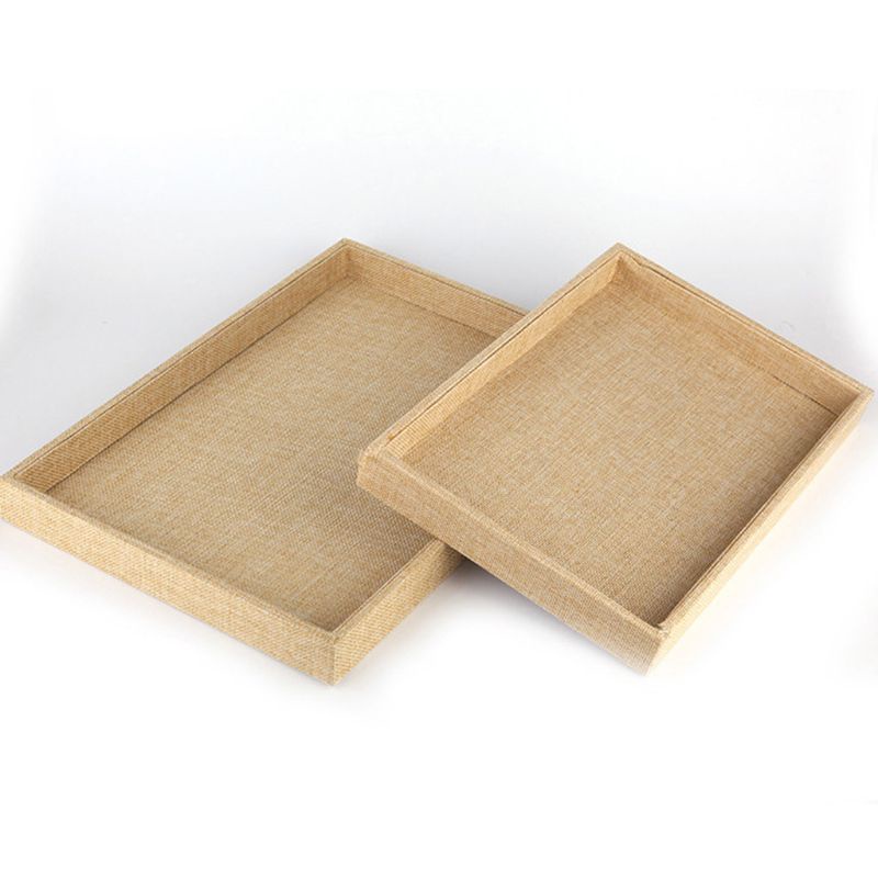 Seng Hộp Nhung Màu Xám Trưng Bày Nhẫn / Bông Tai / Trang Sức Trưng Bày