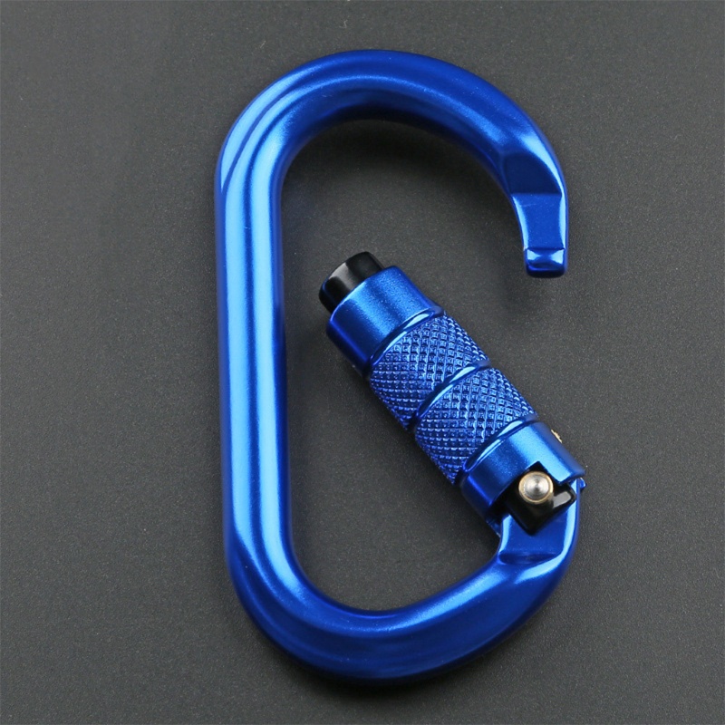 Móc Khóa Carabiner Hình Chữ O An Toàn 25KN Dành Cho Leo Núi