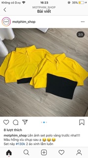 ��Set Áo CropTop Cổ Petter ( Kèm Áo Lót)