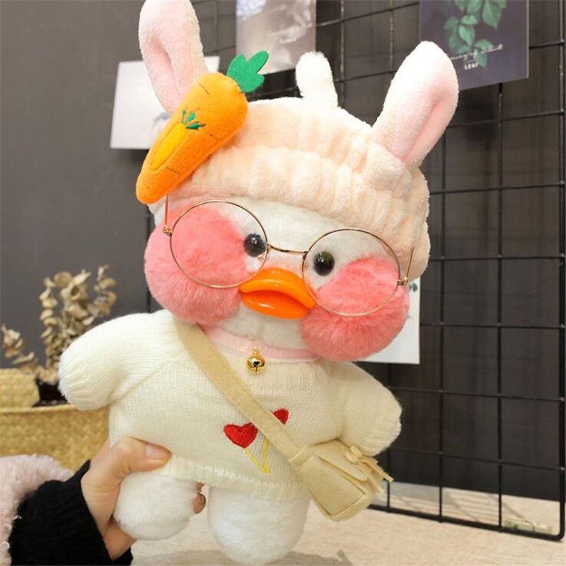 Đồ chơi nhồi bông hình chú vịt hoạt hình đáng yêu 30cm