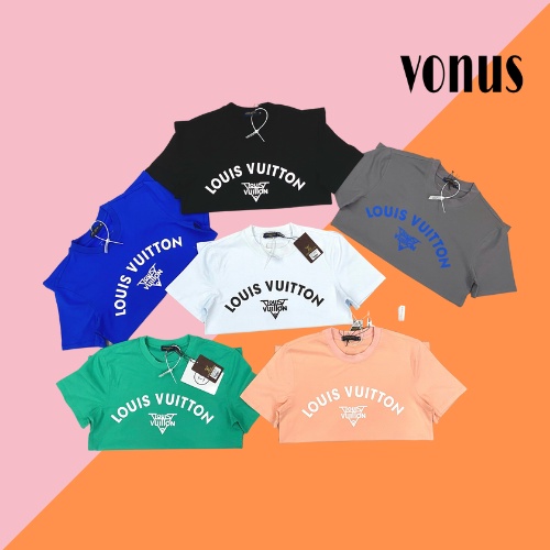 Áo phông nam nữ LV cao cấp I Áo thun ngắn tay nam nữ chất cotton mát co giãn,mềm mịn I Thiết kế trẻ trung I #TL0032. | BigBuy360 - bigbuy360.vn