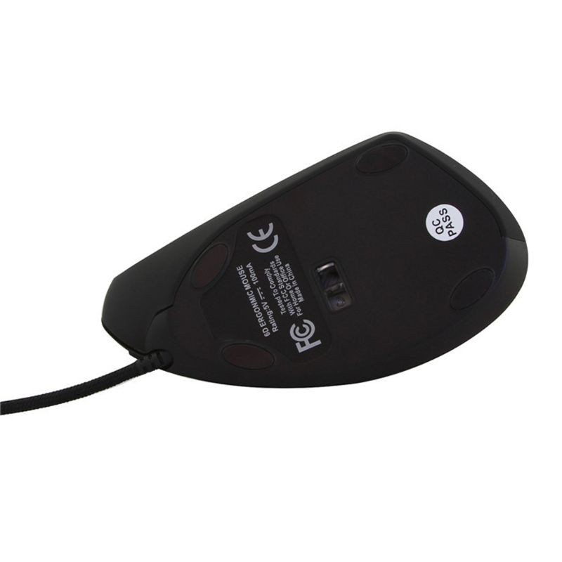 Wired Right Hand Vertical Mouse Ergonomic Gaming Mouse 800 1200 1600 DPI USB Optical Wrist