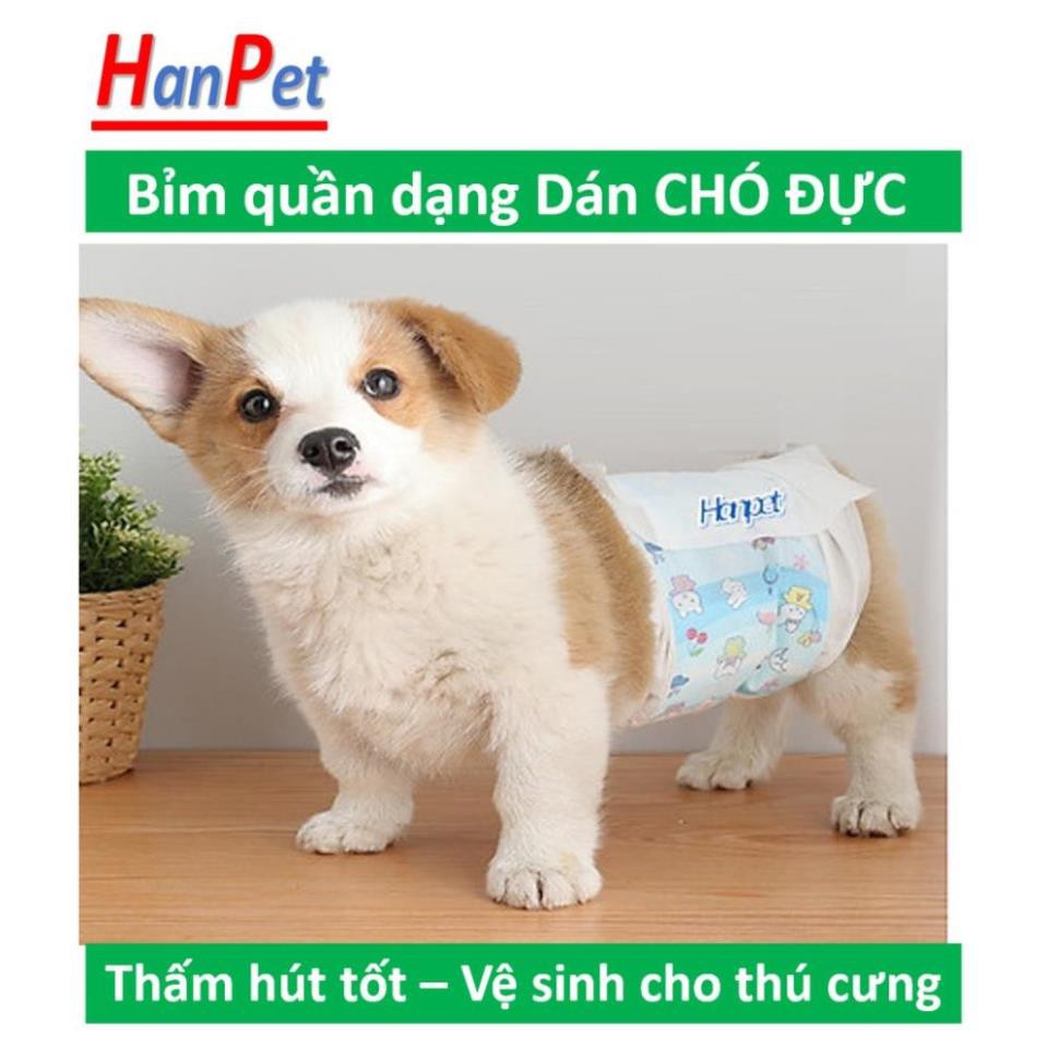 CTVD - Tã bỉm chó đực (Bịch 10 miếng) dạng băng rốn