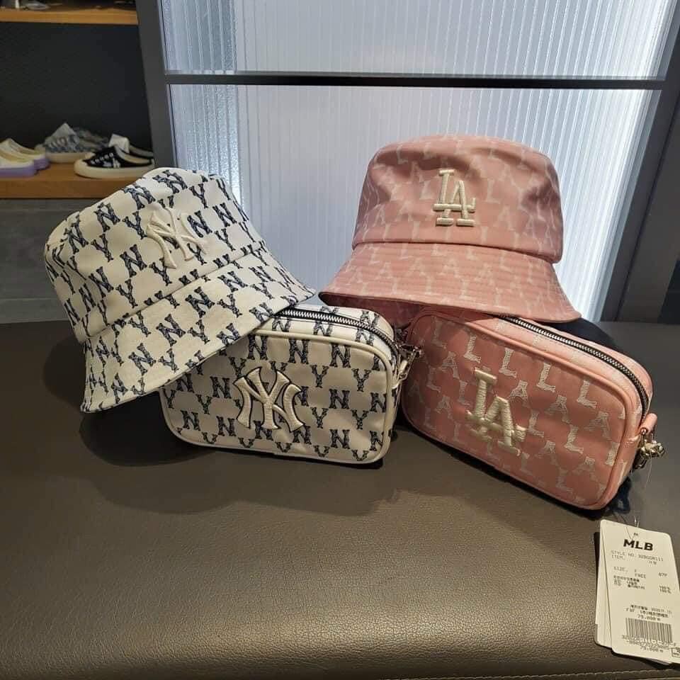 Nón Bucket Monogram MLB