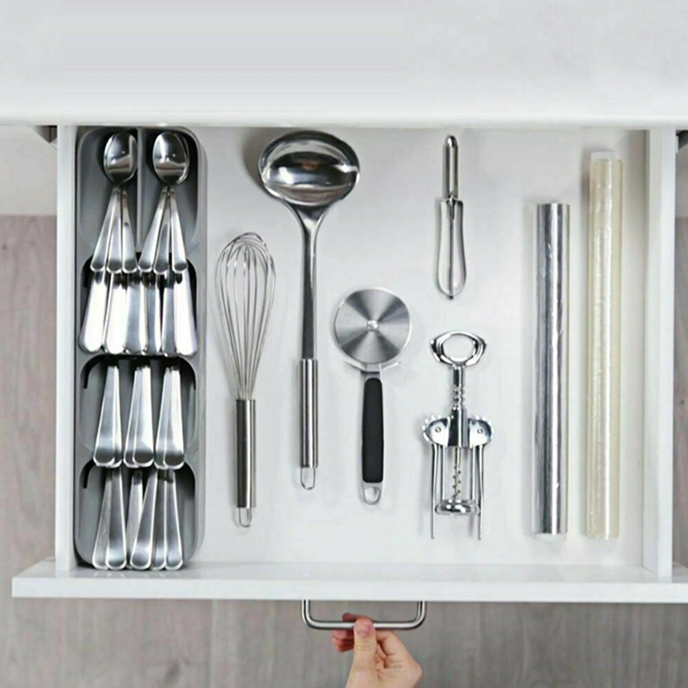 Organizer Spoon Divider Kitchen Organizer Tray Holder Storage Cutlery Drawer