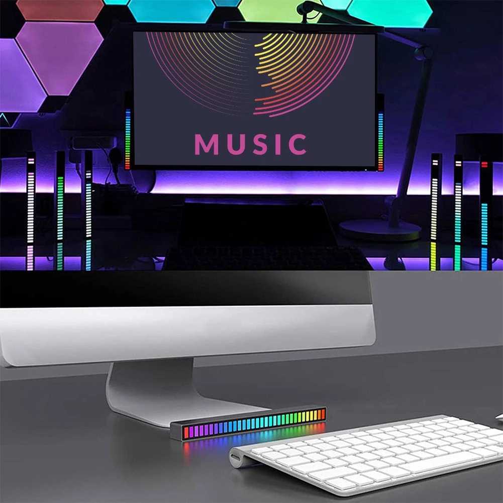 Thanh Đèn Led RGB Tạo Hiệu Ứng Âm Thanh Thân Thiện Với Môi Trường
