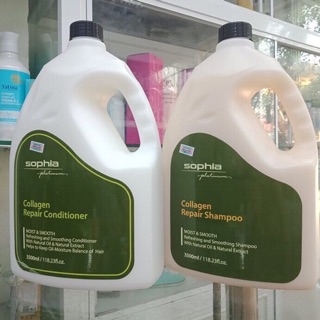 DẦU GỘI VÀ DẦU XẢ PHỤC HỒI SOPHIA PLATINUM COLLAGEN REPAIR 3500ML X 2