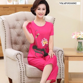 Bộ mặc nhà trung niên đẹp