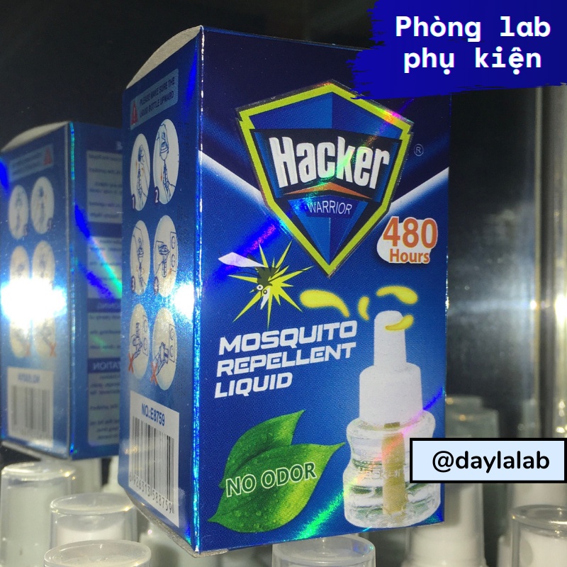 LỌ TINH DẦU ĐUỔI MUỖI HACKER HIỆU QUẢ VÀ AN TOÀN CHO MÁY XÔNG TINH DẦU