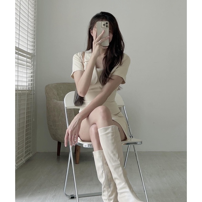 Váy 2 dây dáng ôm kèm vest cộc tay hàng chuẩn L1 - Cuastore.vn