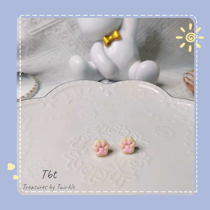 Bông Tai Hình Móng Vuốt Mèo Nhiều Màu Dễ Thương Cho Nữ