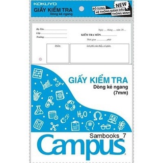 Combo 5 tập giấy kiểm tra C2,3 Campus