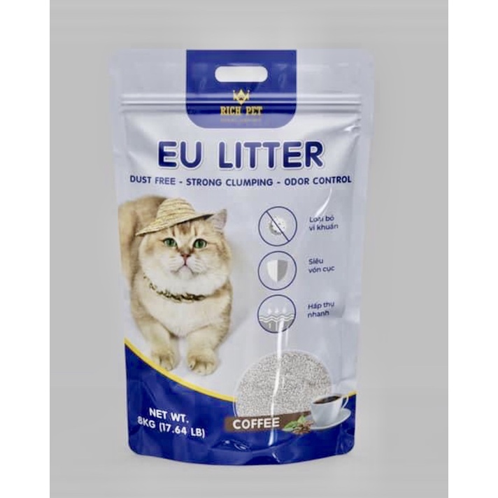 Cát siêu vón bao to RichCat EU 8KG(17.64LB)