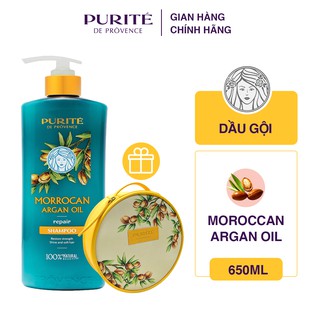 Dầu Gội Purite Không Sulfate 650ml & Quà Tặng Túi Mỹ Phẩm