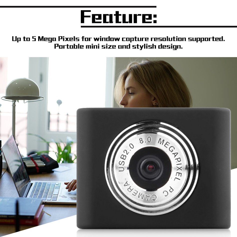 Webcam Mini Usb2.0 5 Megapixels Có Thể Thu Gọn Dành Cho Máy Tính / Laptop/Megapixels Cho Máy Tính | BigBuy360 - bigbuy360.vn