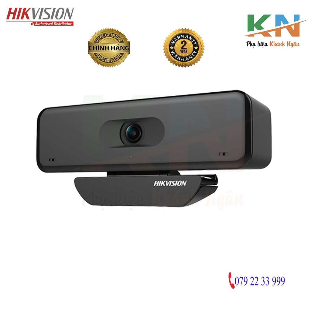 Webcam máy tính học trực tuyến Hikvision DS-U18 4K siêu nét tích hợp míc âm thanh rõ ràng, hình ảnh chất lượng cao