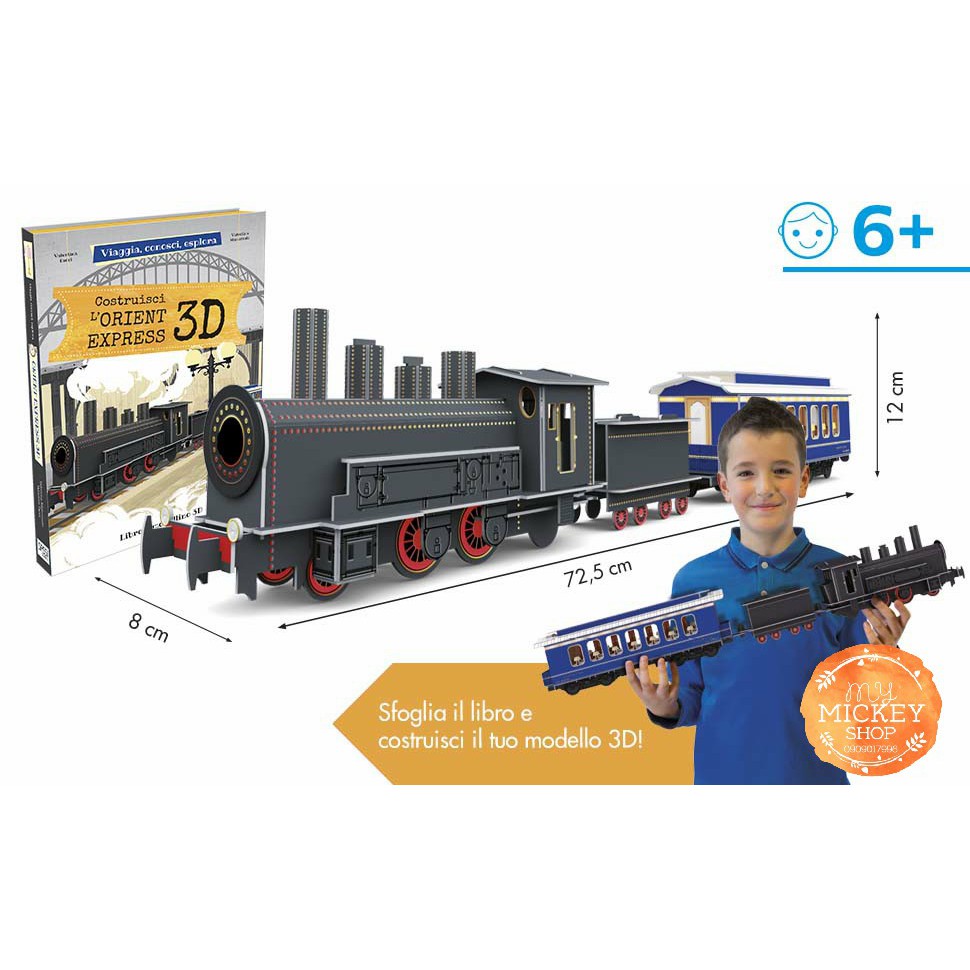 Bộ xếp hình mô hình 3D TÀU HỎA - SASSI 3D Puzzle - ORIENT EXPRESS