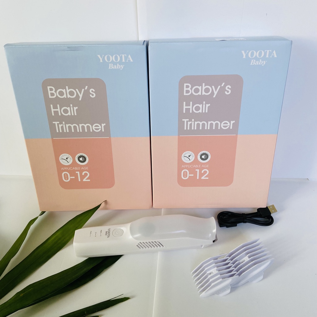 Tông Đơ Cắt Tóc Cao Cấp Kèm Phụ Kiện, Hút Tóc Tự Động Siêu Êm Cho Bé Yoota Baby