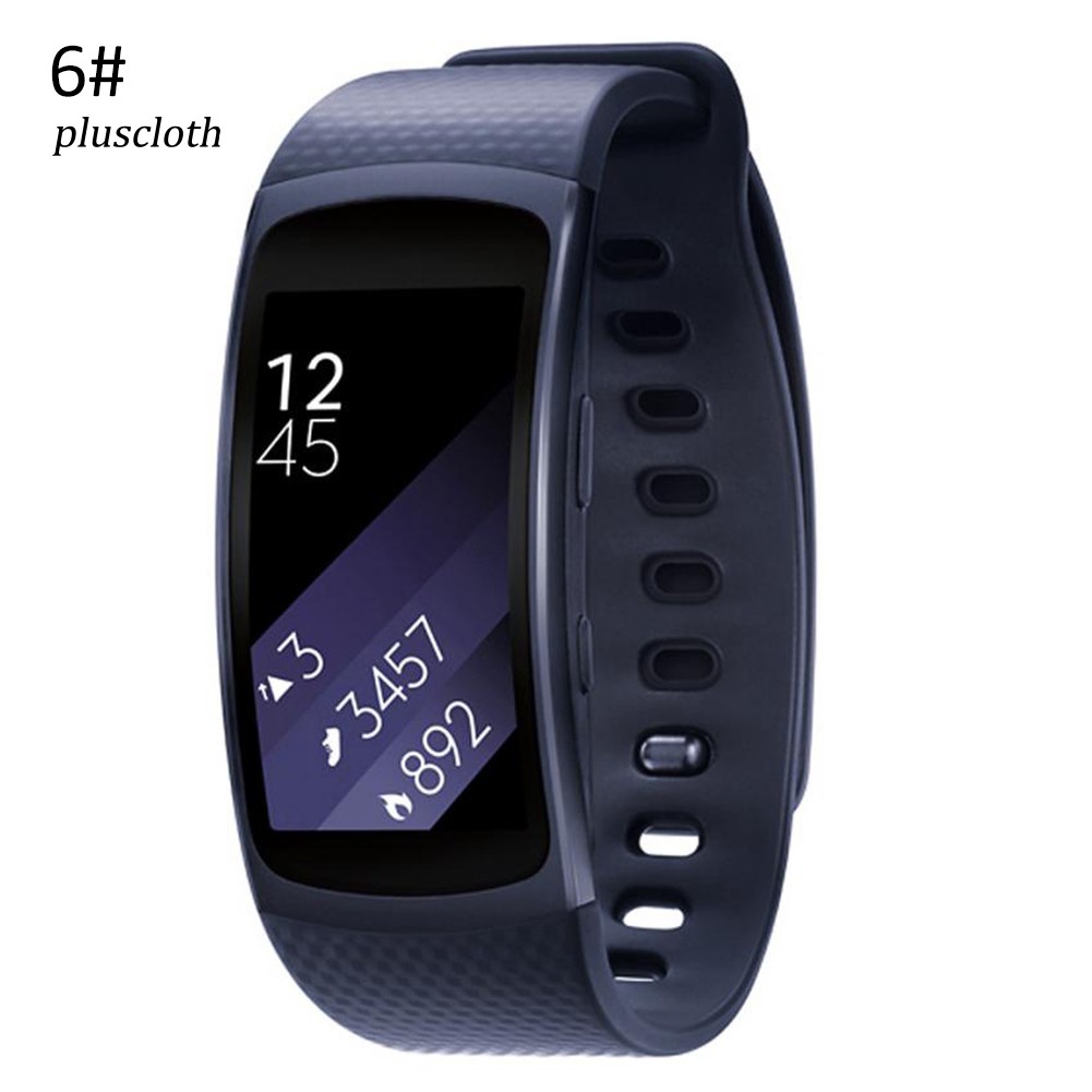 PLUS_Adjustable Replacement Soft Silicone Watchband Wrist Strap for Galaxy Gear Fit 2