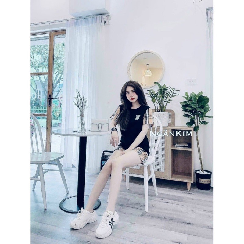 bộ đùi nữ phối kẻ bbr siêu xinh