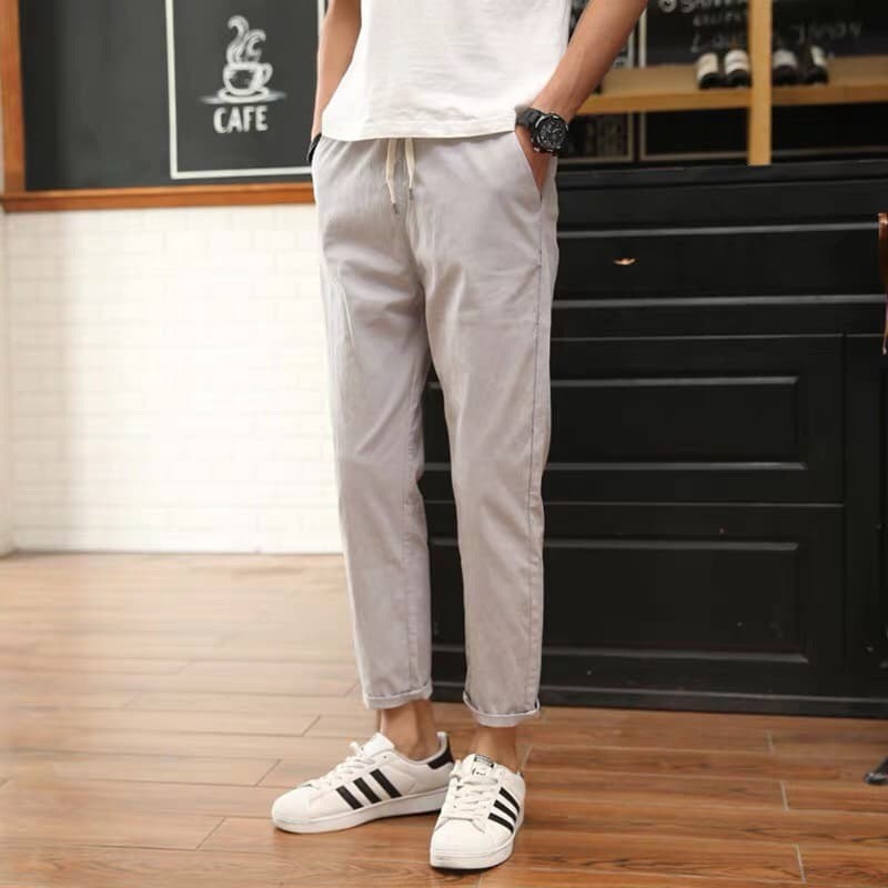 Quần baggy kaki nam nữ ( Size S-M-L )
