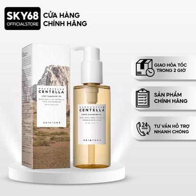 [THANH LÝ][MẤT SEAL]Dầu Tẩy Trang Làm Sạch Sâu, Chiết Xuất Rau Má Skin1004 Madagascar Centella Light Cleansing Oil 200ml
