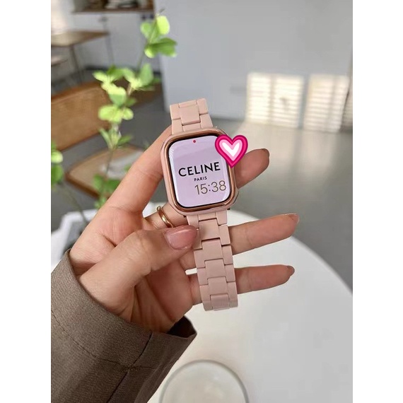 Dây Đeo Thay Thế Bằng Nhựa Cho Đồng Hồ Thông Minh Apple Watch 41mm 45MM 45 41 38 42 44 40 mm Series 7 6 SE 5 4 3 2 1