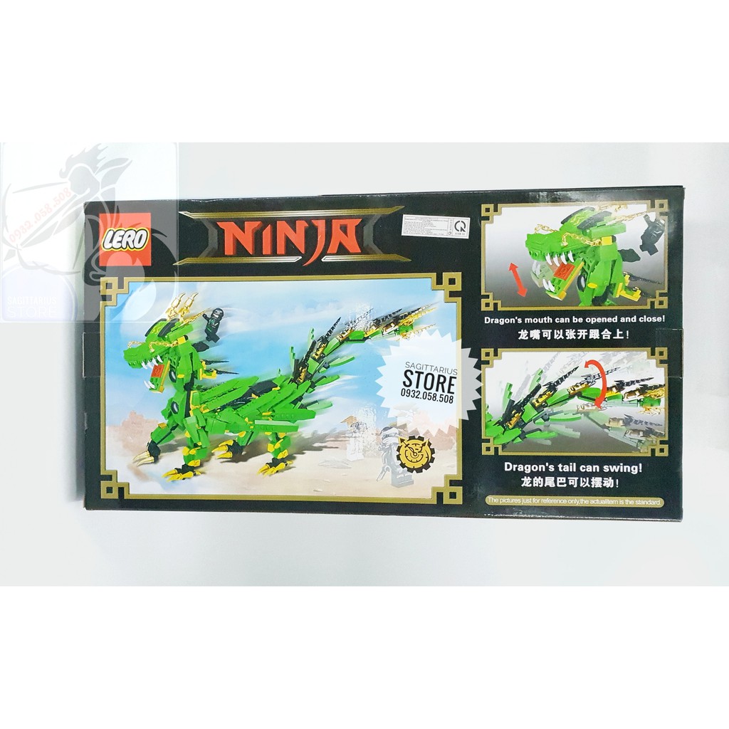 LEGO Lắp Ráp Rồng Thần hoặc Kỳ Lân 2 in 1 - LERO 12005