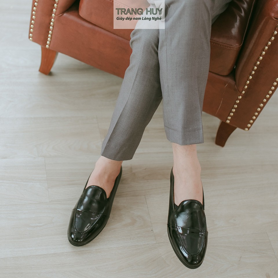 [ GIÀY LƯỜI NAM HÀN QUỐC ] - GIÀY TÂY PHỐI MŨI BÓNG SLF01 | BigBuy360 - bigbuy360.vn