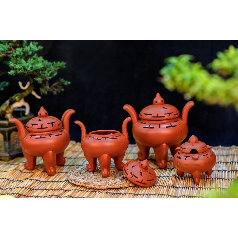 Lư Xông Trầm Gốm Sứ đốt bồ kết