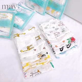 Set 10 cái khăn sữa sợi tre ADEN cho bé
