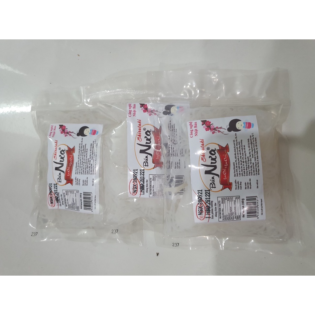 Combo 10 Gói Bún Nưa Cuộn Keto Das Vị Nguyên Gói 100Gram