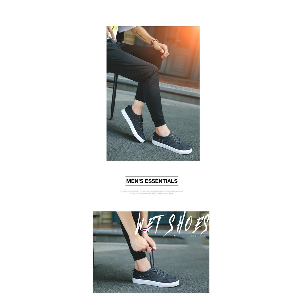 Giày Vải Sneaker Nam Vải Bò Rách Thoáng Khí Mùa Xuân Và Mùa Hè Siêu Bền Đẹp | BigBuy360 - bigbuy360.vn