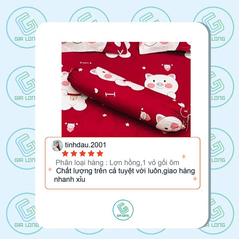Vỏ gối ôm💖35x100💖 vỏ gối, bao gối ôm cotton poly cute Gia Long Home | BigBuy360 - bigbuy360.vn