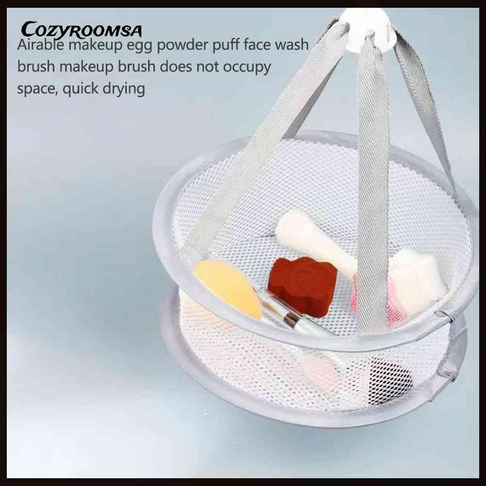 Túi Lưới Phơi Khô Cọ Trang Điểm Hình Trứng Gấp Gọn Được