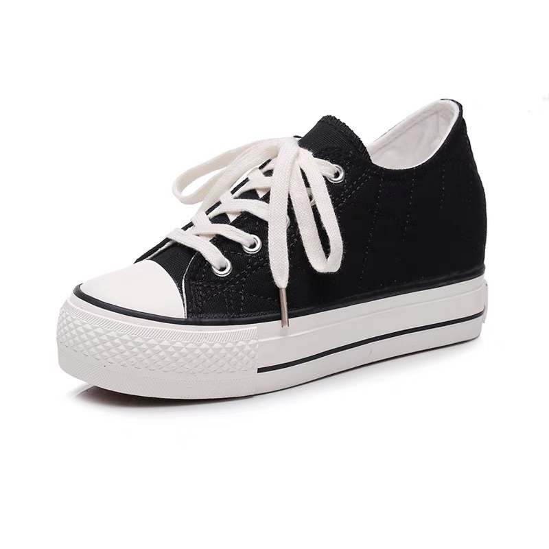 Giầy thể thao độn đế trần trám cao 7cm