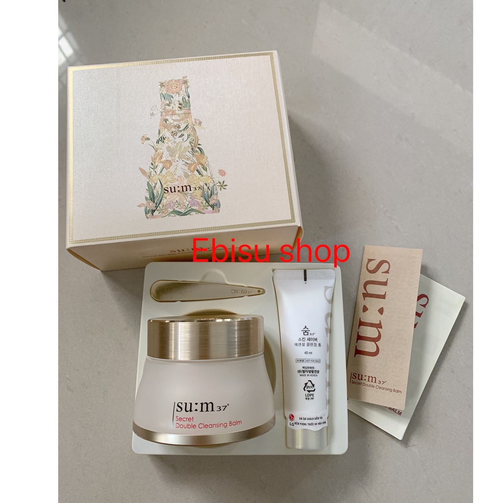 Fullsize Hủ kem tẩy trang sum Secret Double Cleansing balm 100ml.