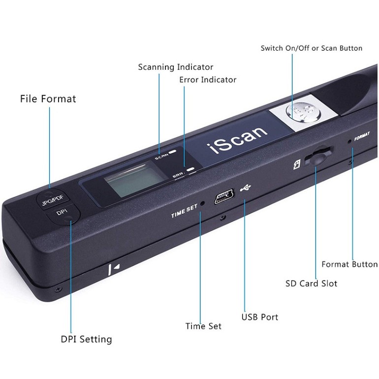 Máy Scan tài liệu cầm tay , thiết bị Scan màu di động