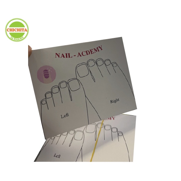 [Giá tận xưởng] Tag Gắn Móng Tay, Nailbox,Size 9x11cm - Giấy C300 Cán mờ Giá rẻ