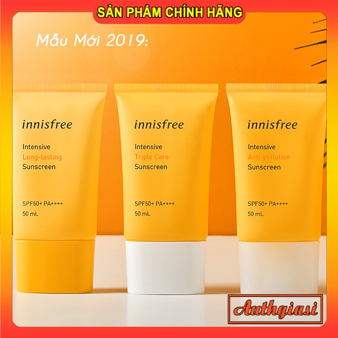 Kem chống nắng Innisfree Daily Mild \ No Sebum \ Triple Shield \ Longlasting KCN 50ml | BigBuy360 - bigbuy360.vn