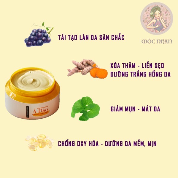 Kem nghệ dưỡng da Ả Đào từ sữa nghệ làm sáng và đều màu da toàn thân, mờ thâm, giảm mụn | BigBuy360 - bigbuy360.vn